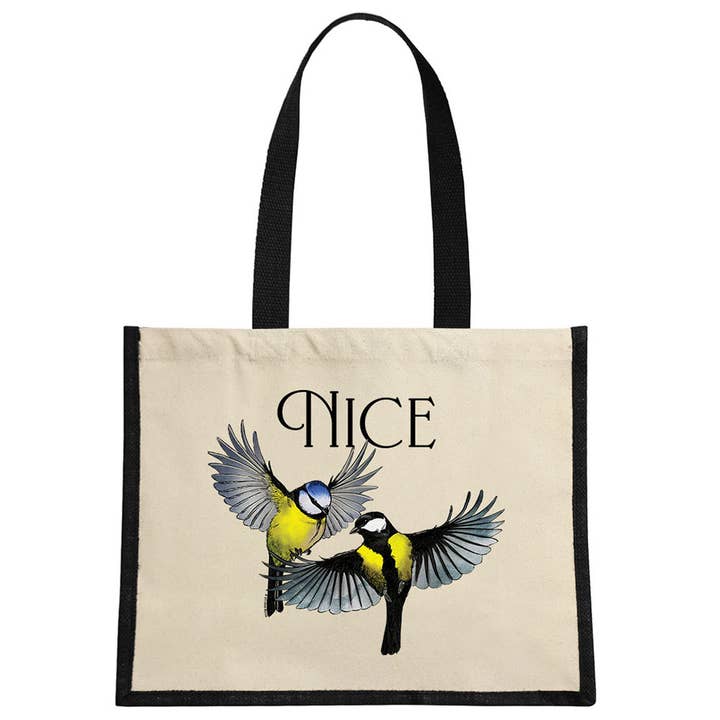 Risas Salvajes Bonitas Tetas Bolsa de Yute Crema y Negra para venta al por mayor de Stubbs Mugs