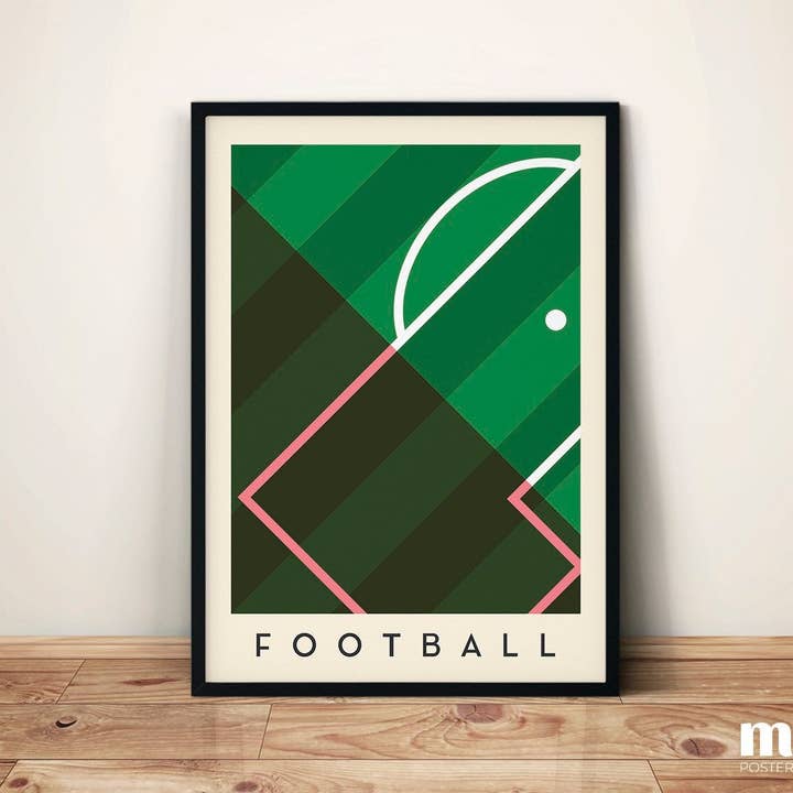 Football Wall Art - Minimal Sports Illustration Poster for wholesale by Sera/Lina