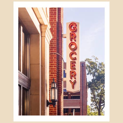 Charlotte, NC Art Print (8x10): Na Mercearia, South End por atacado de Charlotte to Paris