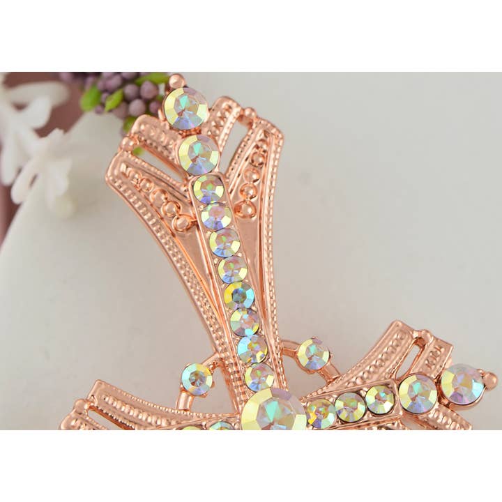 AK Brand - Vendita all'ingrosso Spille - Spilla a forma di croce religiosa argentata con strass28