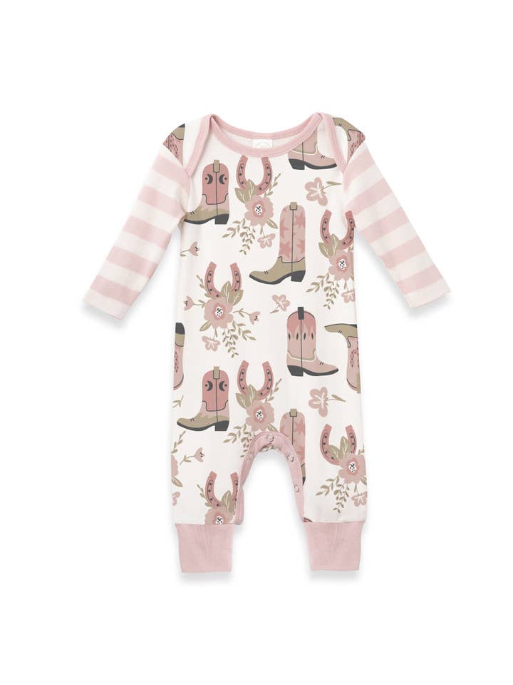 Tesa Babe - Venta al por mayor Peto - Bebés - Pelele de Algodón con Botas de Vaquera para Bebé Niña