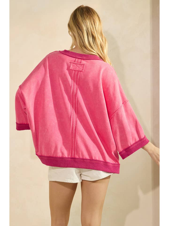 Sewn and Seen - Wholesale Top - Maternity - Mineral-Washed Oversized French Terry Top17