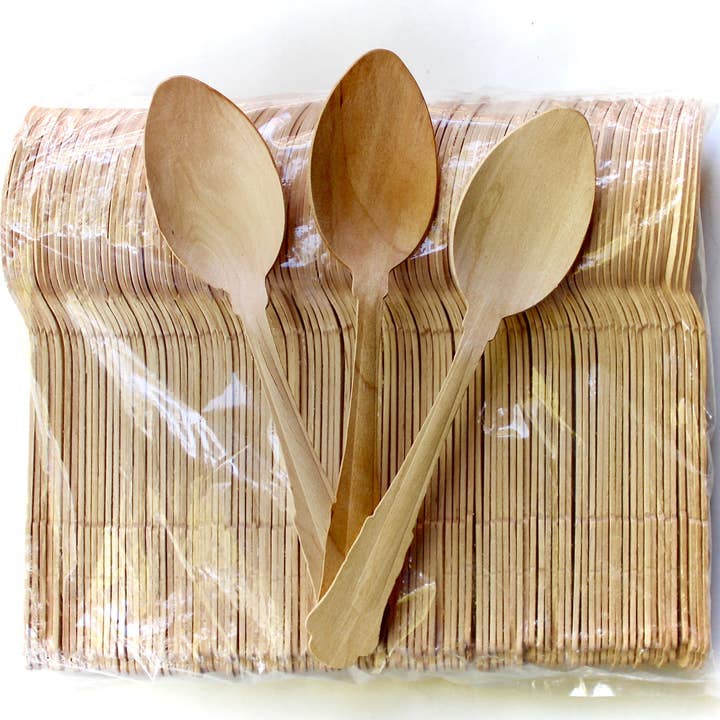 Eco Elegant Table Ware - Wholesale Assorted Cutlery Set - Disposble Wooden Cutlery Set From Birch Wood Compostable And Biodegradable5