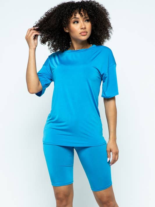 Solid Venechia Loose Fit Cykelbyxsats med kort topp för wholesale av Belita Collection