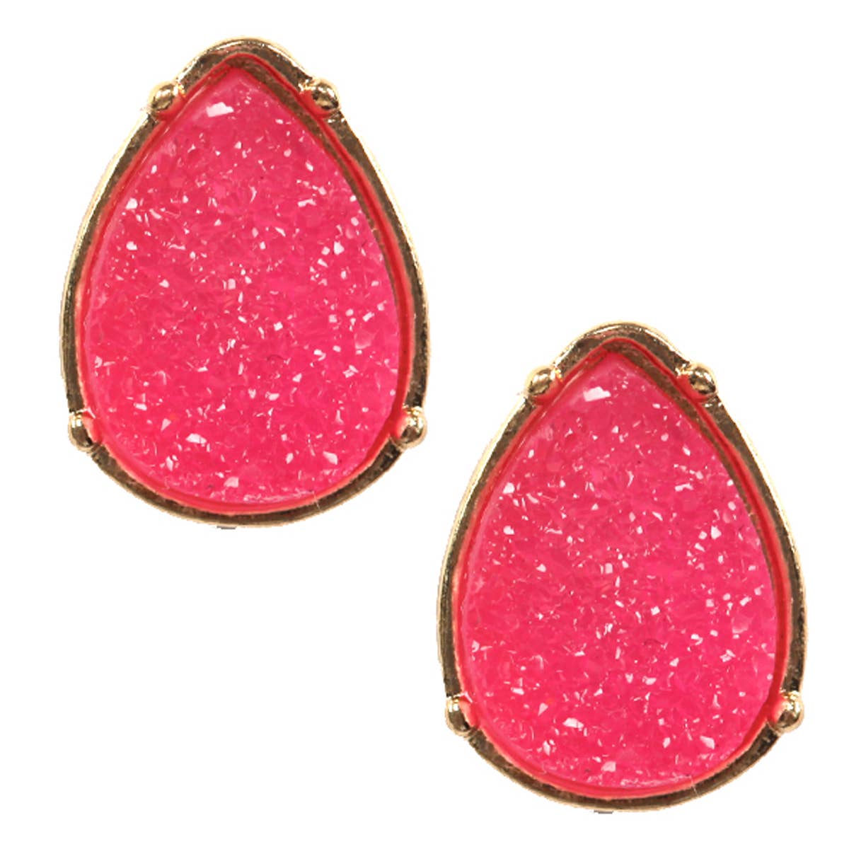 MYS Wholesale Inc - Wholesale Stud/Post Earrings - Druzy Teardrop Post Earrings17