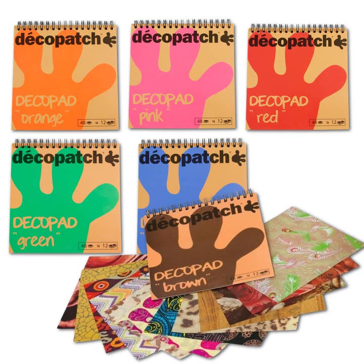 Exaclair - Wholesale Craft Supplies - Decoupage Paper Pad by Decopatch® - Six Varieties