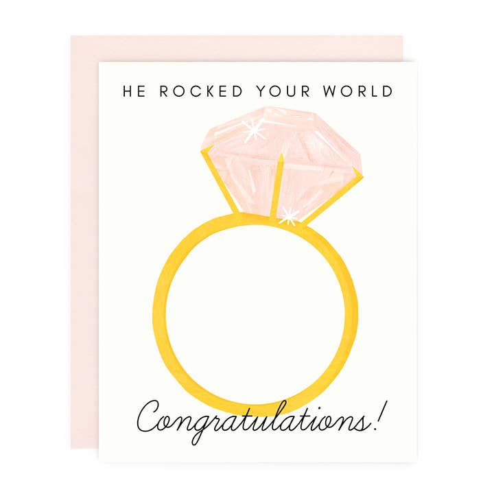 Hij wiegde je wereld wenskaart voor wholesale door Girl w/ Knife