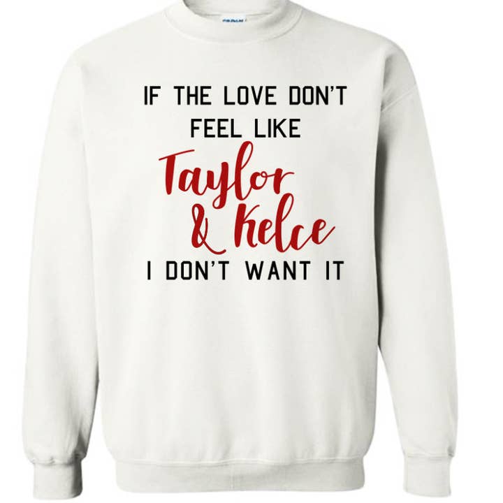 Sudadera de amor al estilo Taylor + Kelce para venta al por mayor de HOMETOWN APPAREL CO.