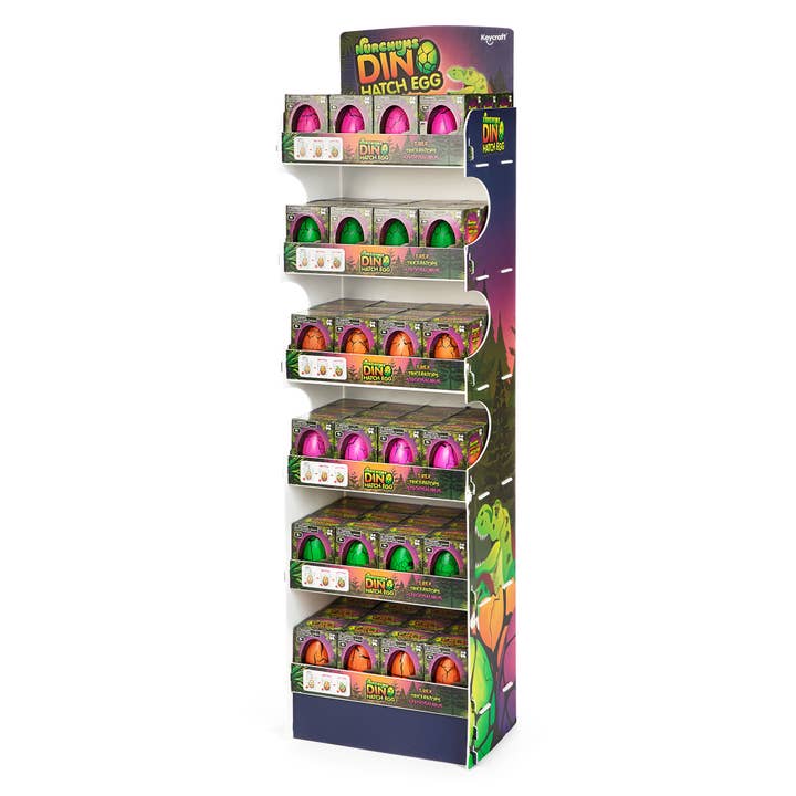 Nurchums Dinosaur Hatch Egg Display Stand & Toy Bundle for wholesale by Keycraft