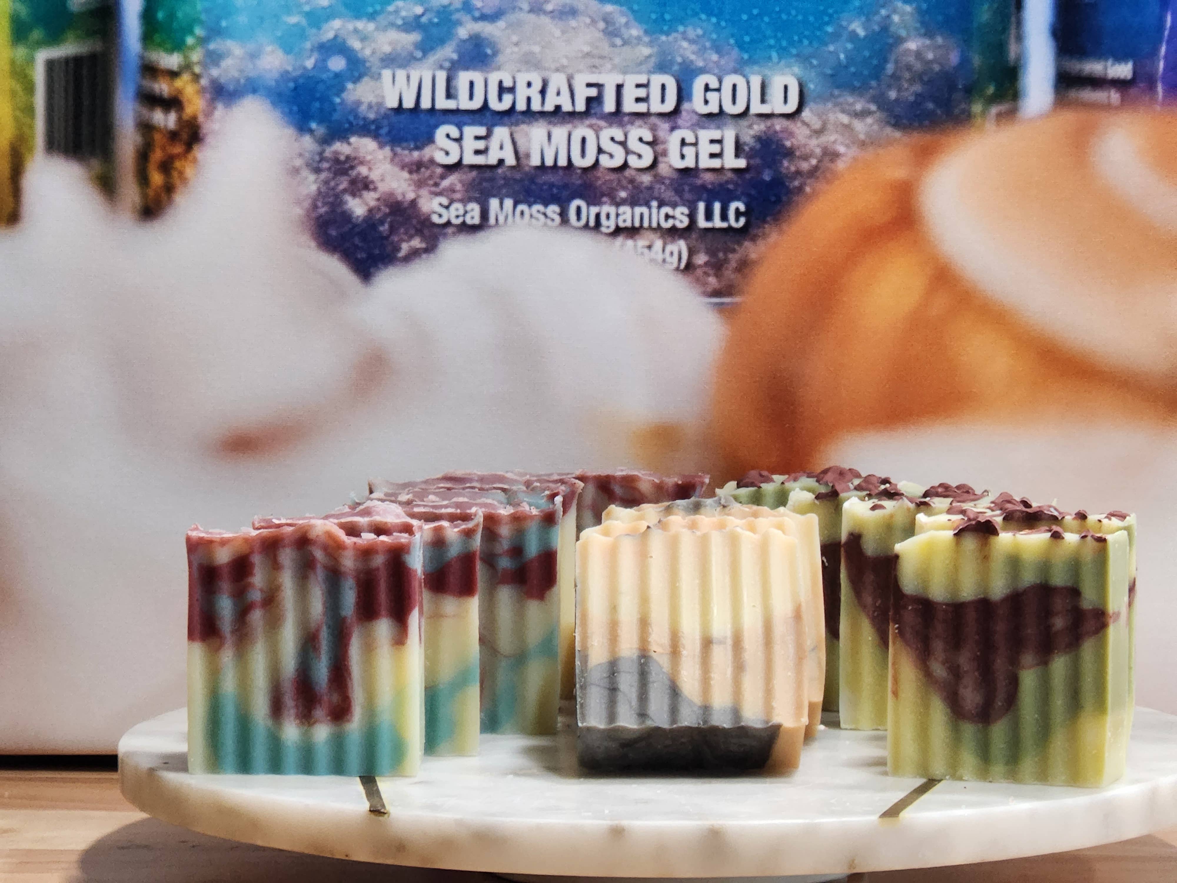 Sea Moss Organics LLC - Wholesale Bar Soap - Sea Moss & Organic Extra Virgin Oil & Turmeric Bar Soap1