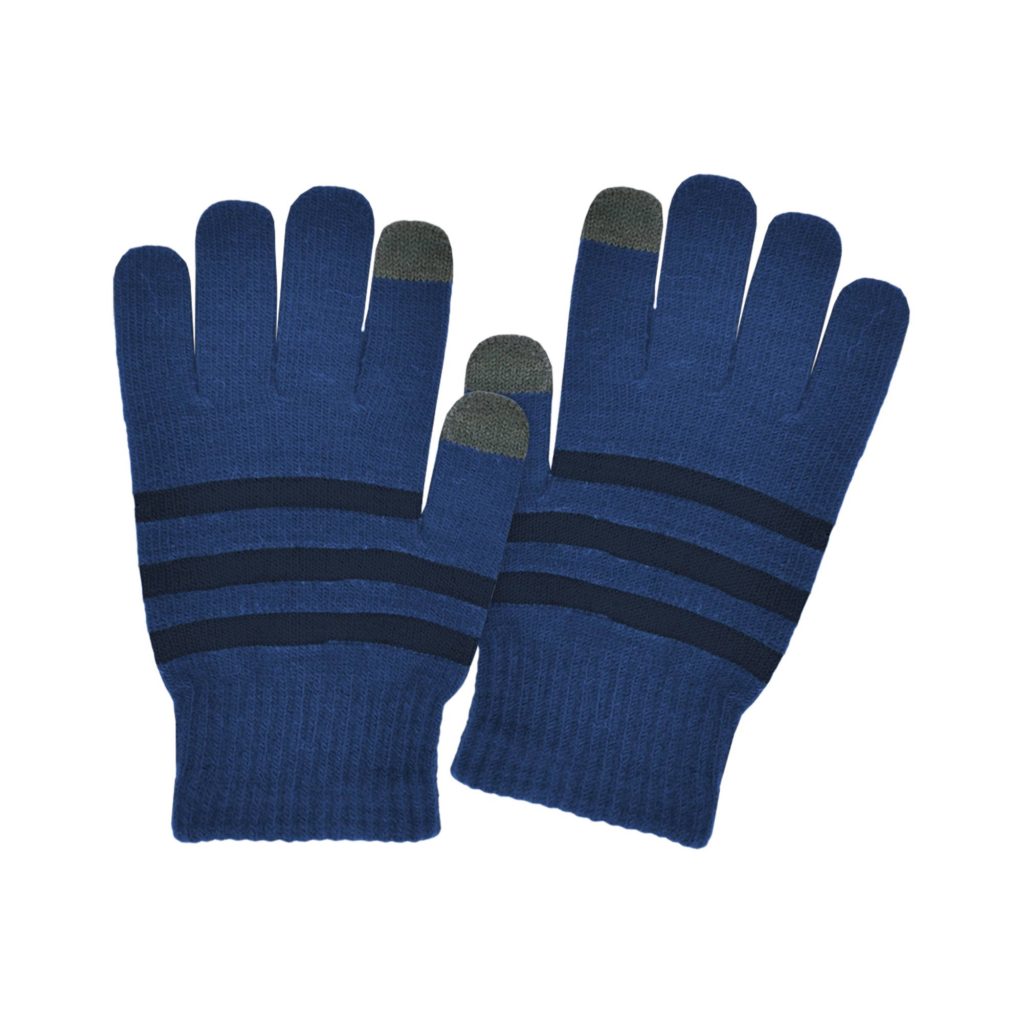 Grand Sierra - Wholesale Gloves - Kids - Boys Touchscreen Striped Stretch Gloves - 371404