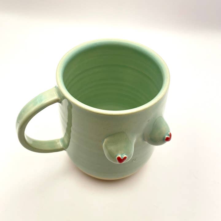 BoobieBu - Wholesale Coffee Mug - Ceramic Boob Mugs, 350ml, Handmade, selection of colours, Co3