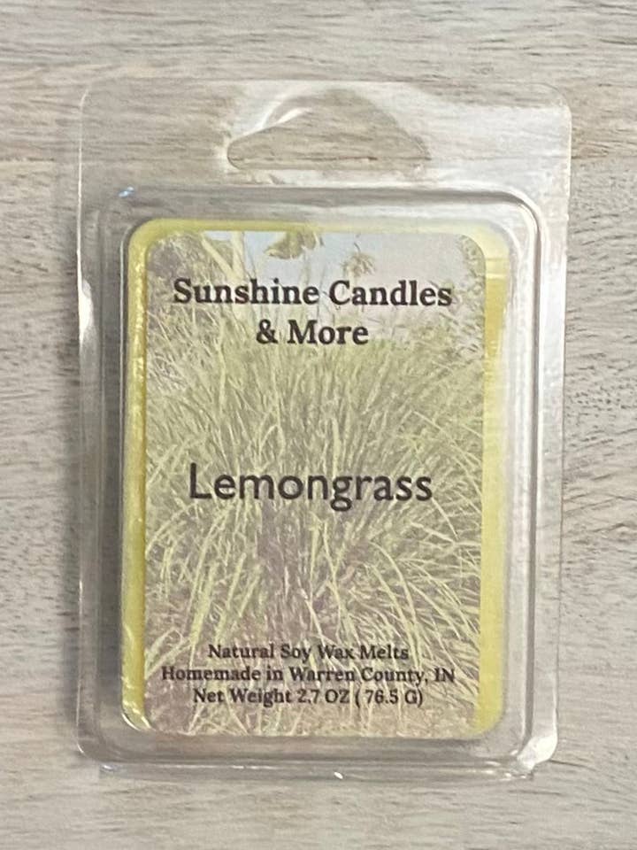 Lemongrass Wax Melts for wholesale by Sunshine Candles & More