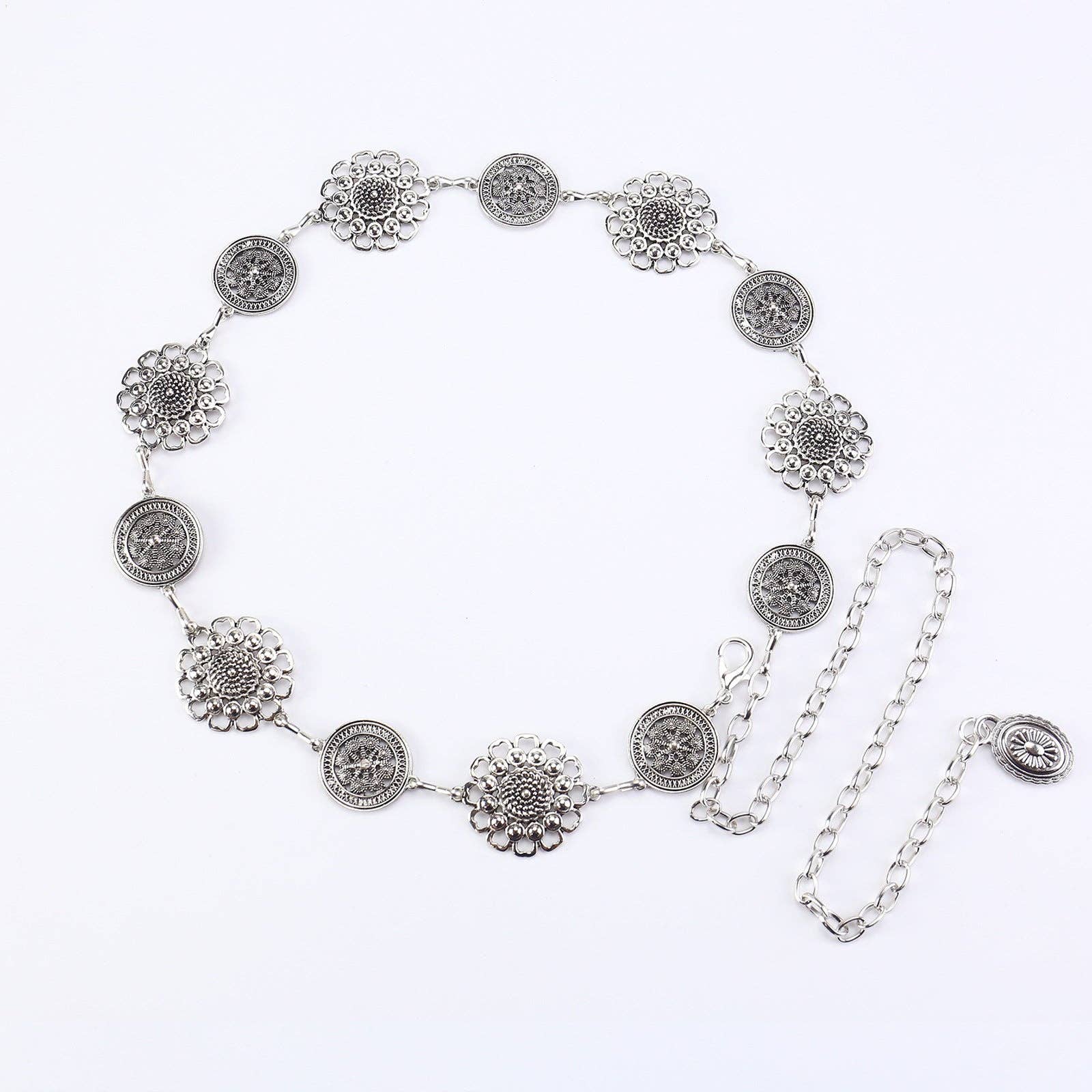 SALINA TRADING INC – Großhandel Gürtel – Damen – Metallkettengürtel mit Schmetterlings- und Herzdesign2