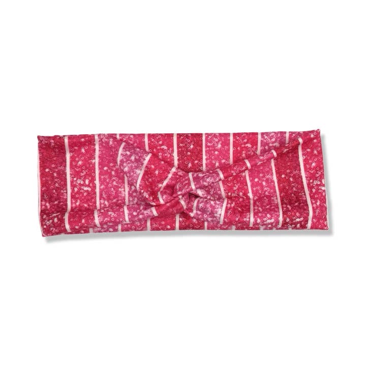 Bandeau noué rose bonbon pour la vente par The Happy Headband Co