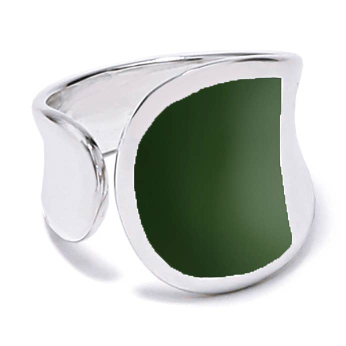 Anello GOUTTE in argento kaki per la vendita all'ingrosso da parte di Siane