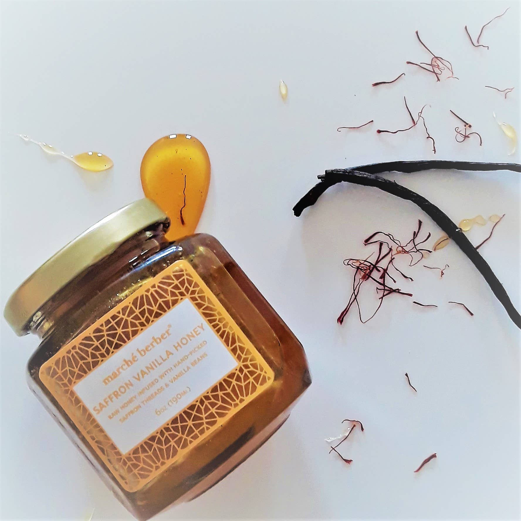 Marché Berber – Großhandel Honig – Safran-Vanille-Honig1