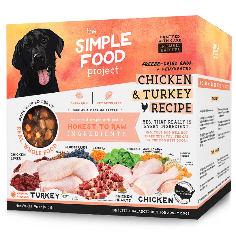 The Simple Food Project - Wholesale Pet Food - Dog - Chicken & Turkey Recipe for Dogs2