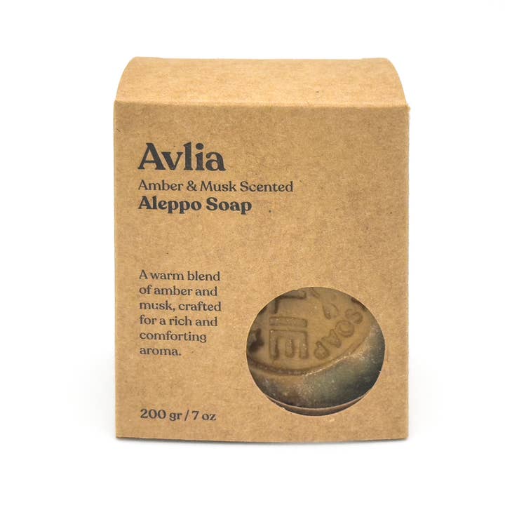 Avlia Home - Vendita all'ingrosso Saponette - Sapone di Aleppo Profumato all'Ambra e Muschio6