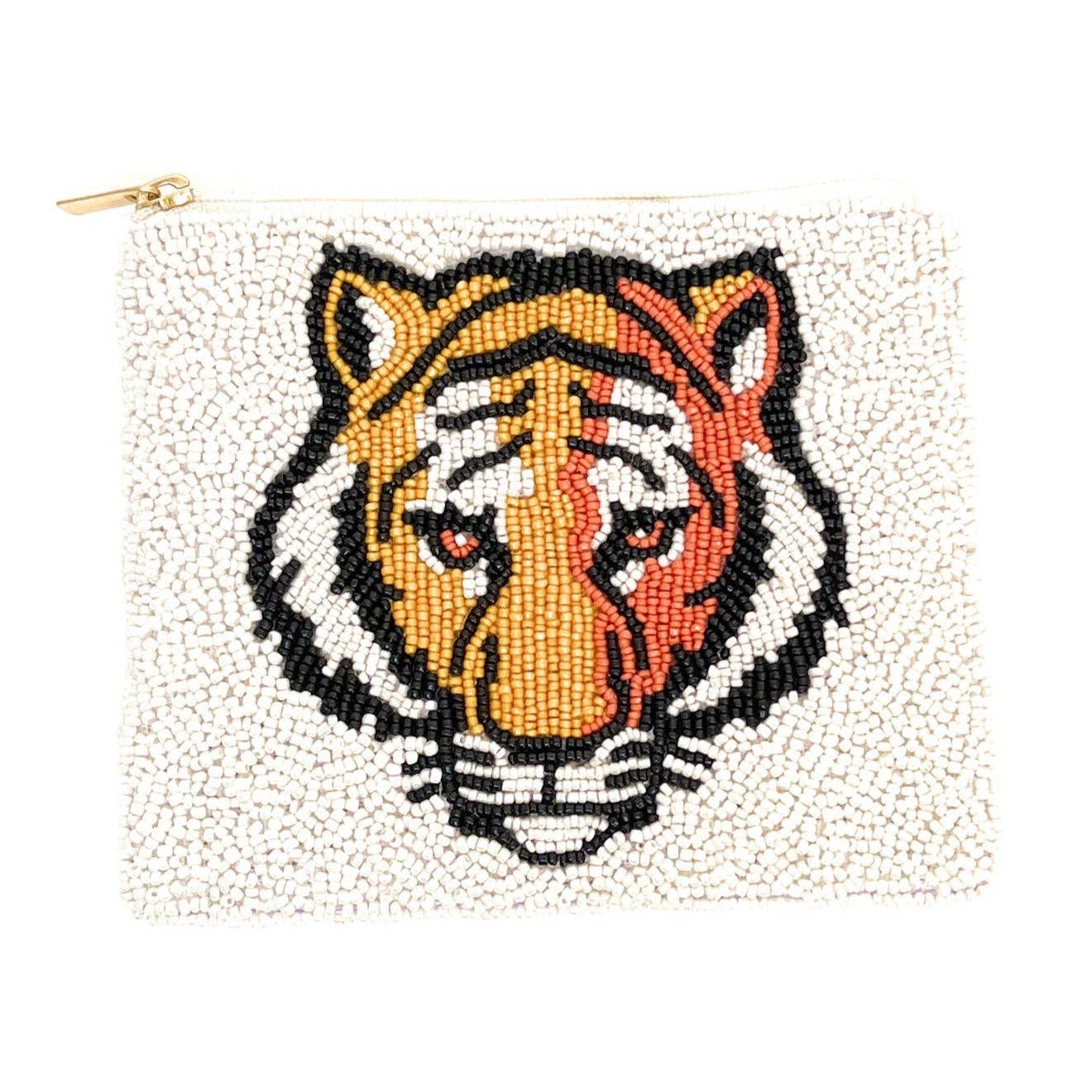 Twine and Love - Wholesale Coin Purse - Women's - Tiger Beaded Pouch1