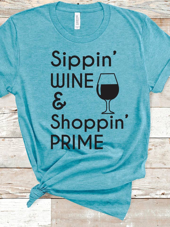 Vino Sippin ' para venta al por mayor de American Threadz Apparel