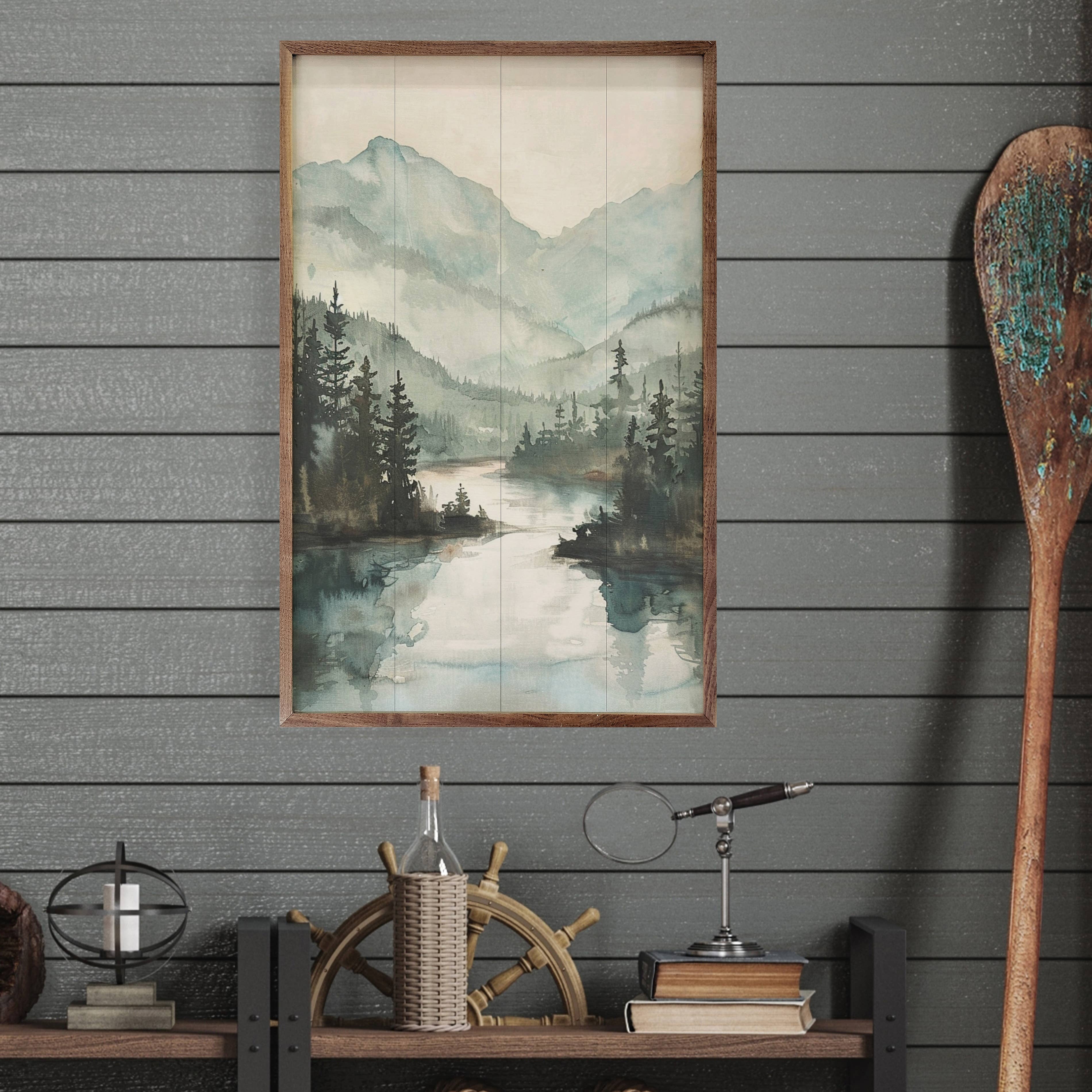 Kendrick Home - Wholesale Art Print - Mountain River View1