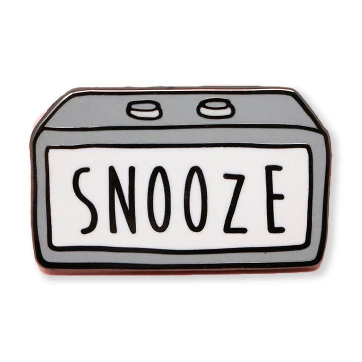 snooze | enamel pin for wholesale by Choke Shirt Company / Towne 9