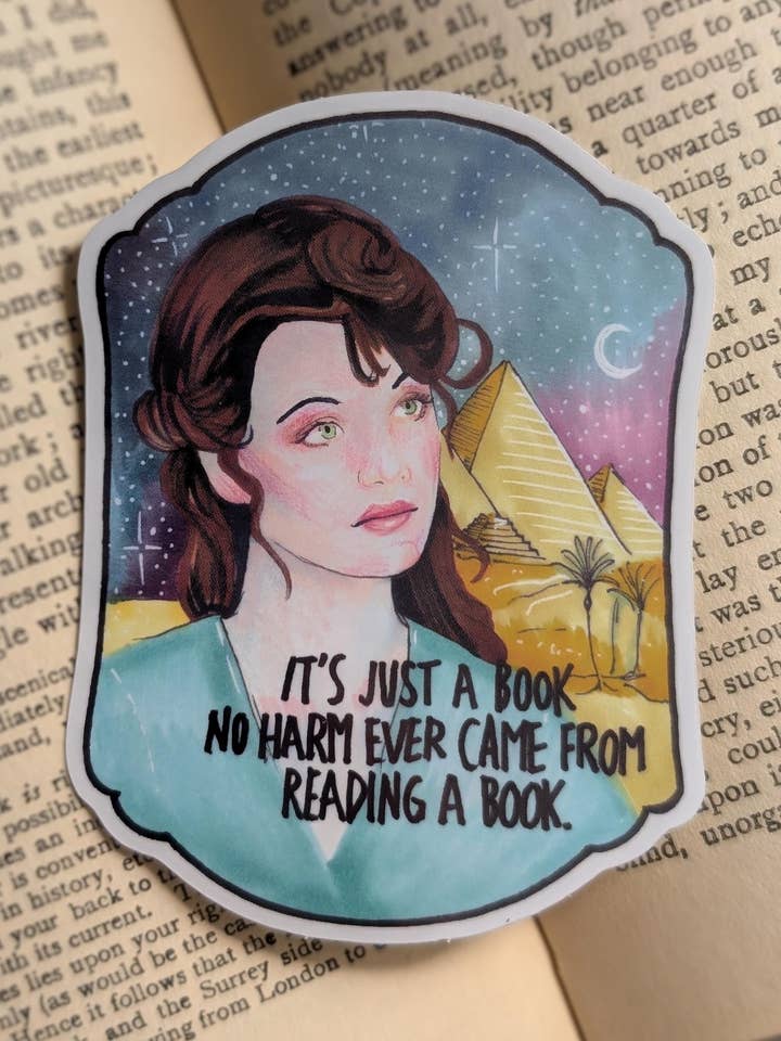The Mummy Bookish Sticker for wholesale by Ink & Wildflower