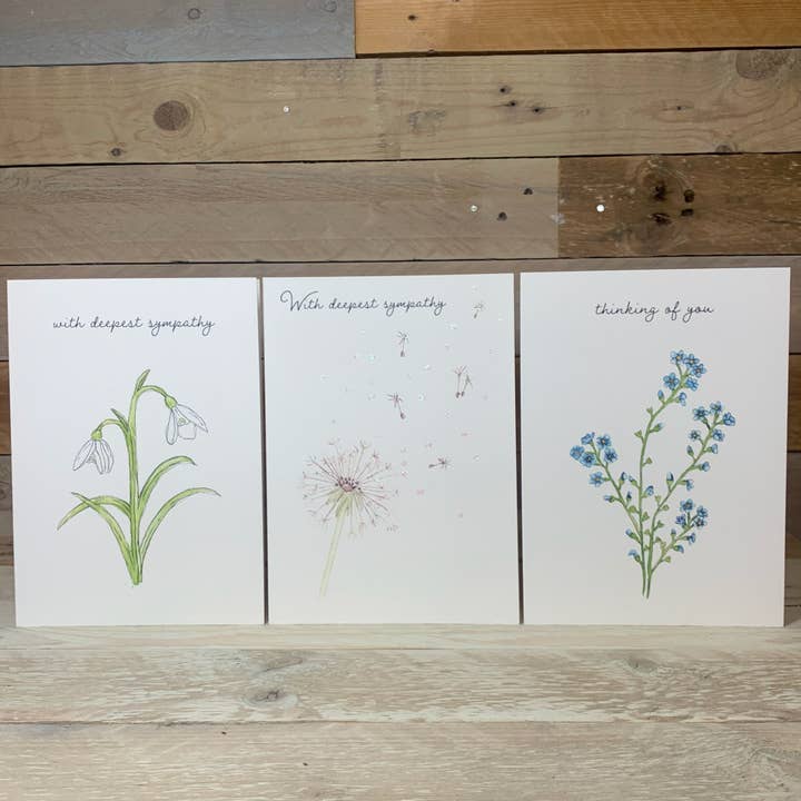 Pakke med 3 sympatikort for engroshandel hos Arty Bee Designs