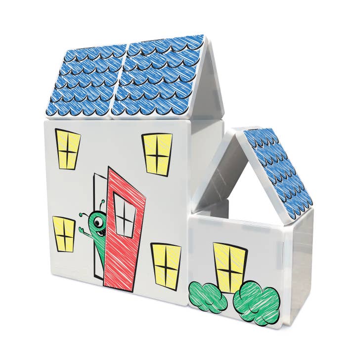 CreateOn - Wholesale Building Set - Kids - Crayola Doodle Tiles Magnetic Tiles 24-Piece Set