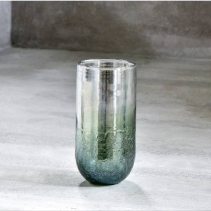 Noah Decoration - Wholesale Vase - Gradient Ice Crack cylinder glass vase11