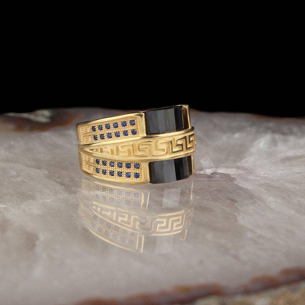 Ephesus Jewelry – wholesale Band/stacked ring – Index Finger Gold Ring Design for Man