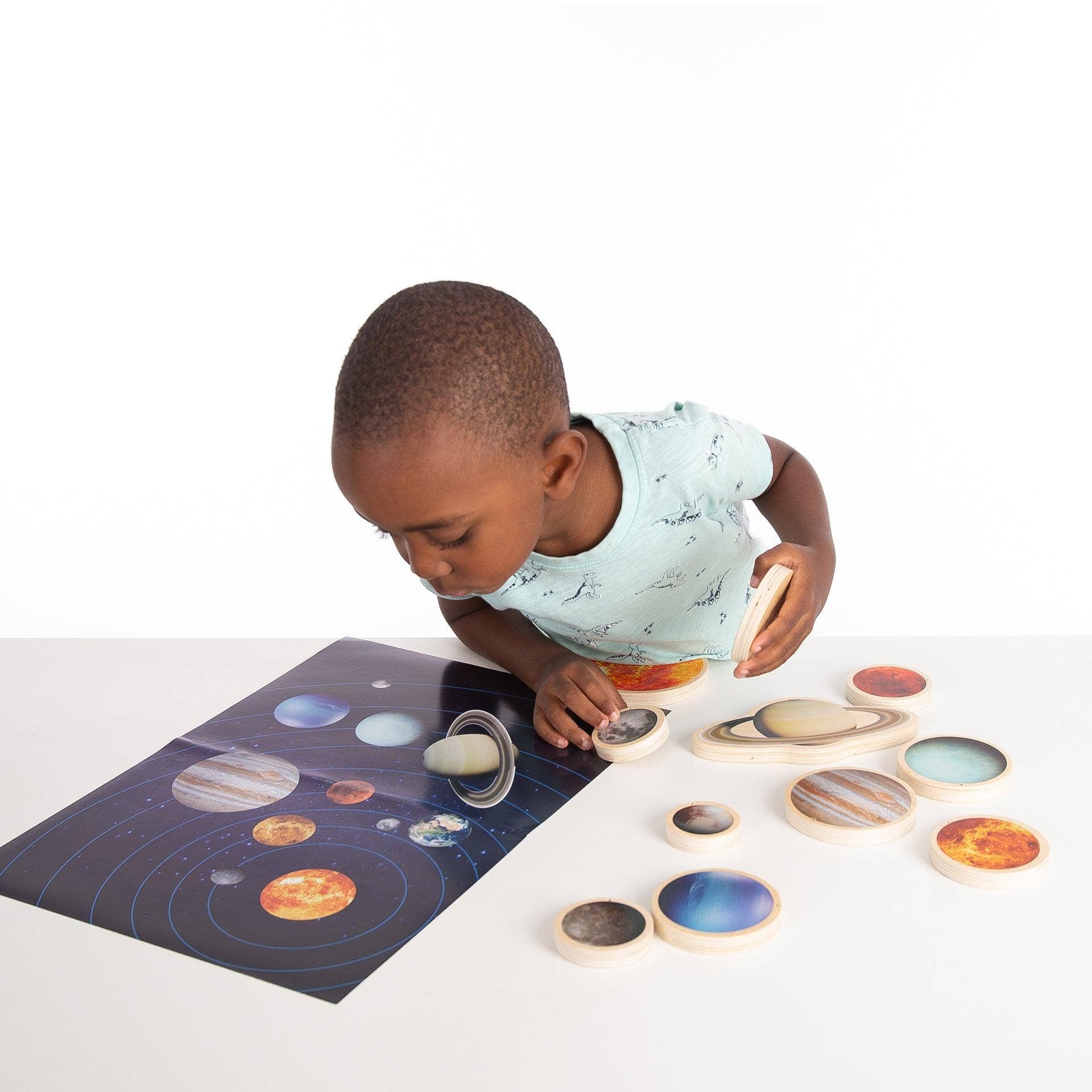 Commotion (Europe) BV – Großhandel Holzspielzeug – Kinder – Holzscheiben des Sonnensystems – 11er-Set2