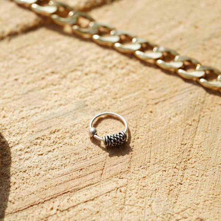 Urbiana – wholesale Nose ring – Sterling Silver Bali Nose Ring3