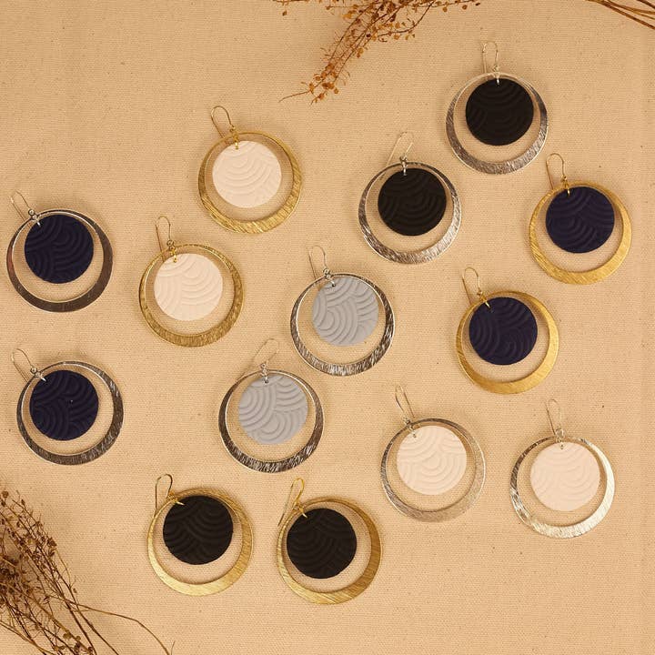 Katie White Designs LLC - Wholesale Dangle Earrings - Cecelia | Clay Earrings0