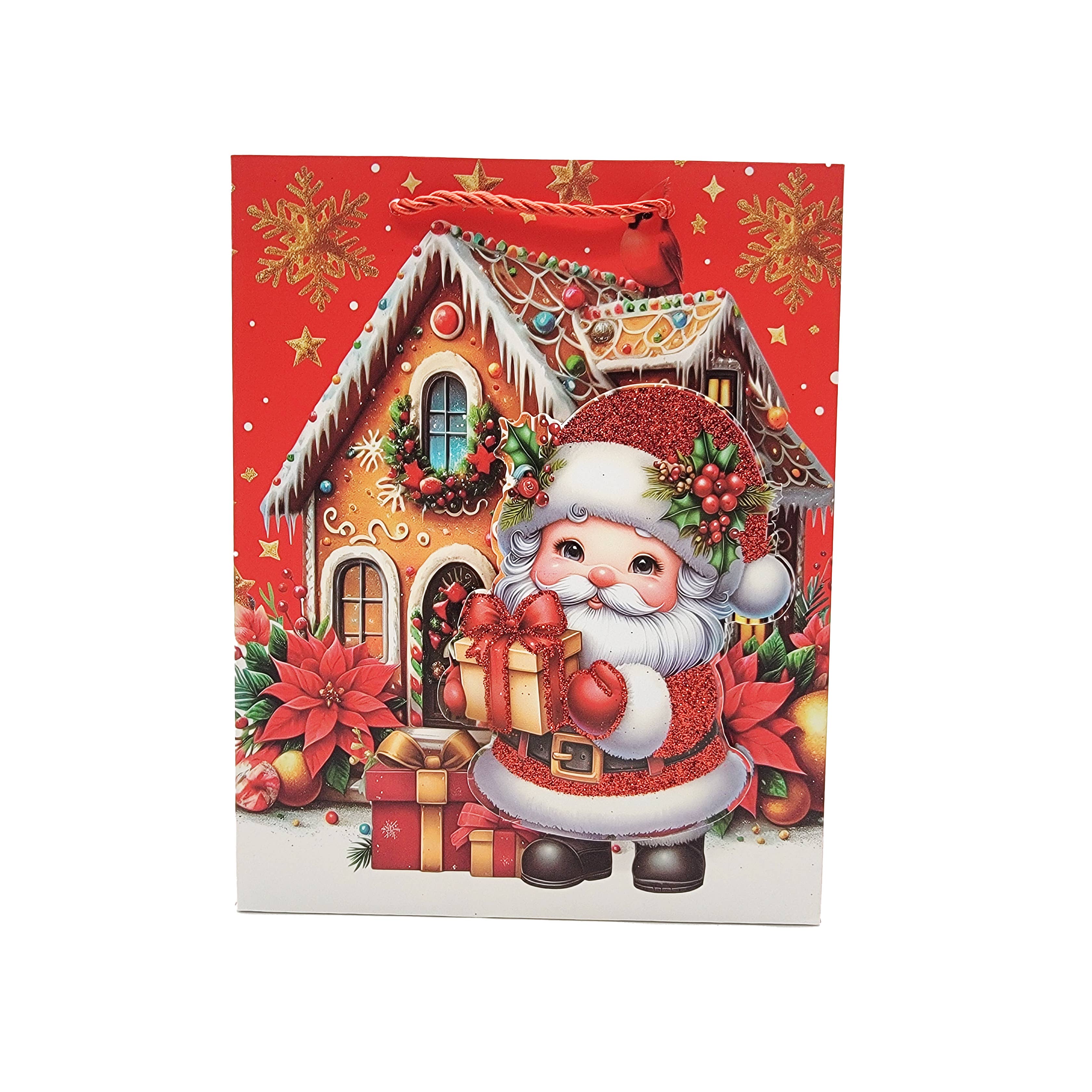 Crover - Wholesale Gift Bag - Santa Claus Christmas Gift Bags – Gingerbread House3