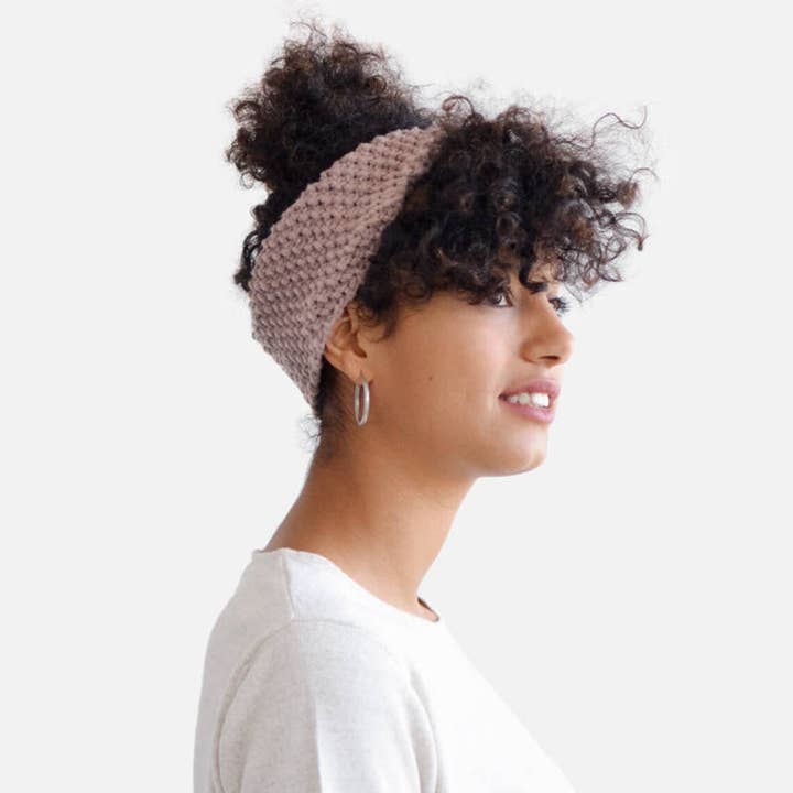 Hand Knit Wool Headband for wholesale by Plexida