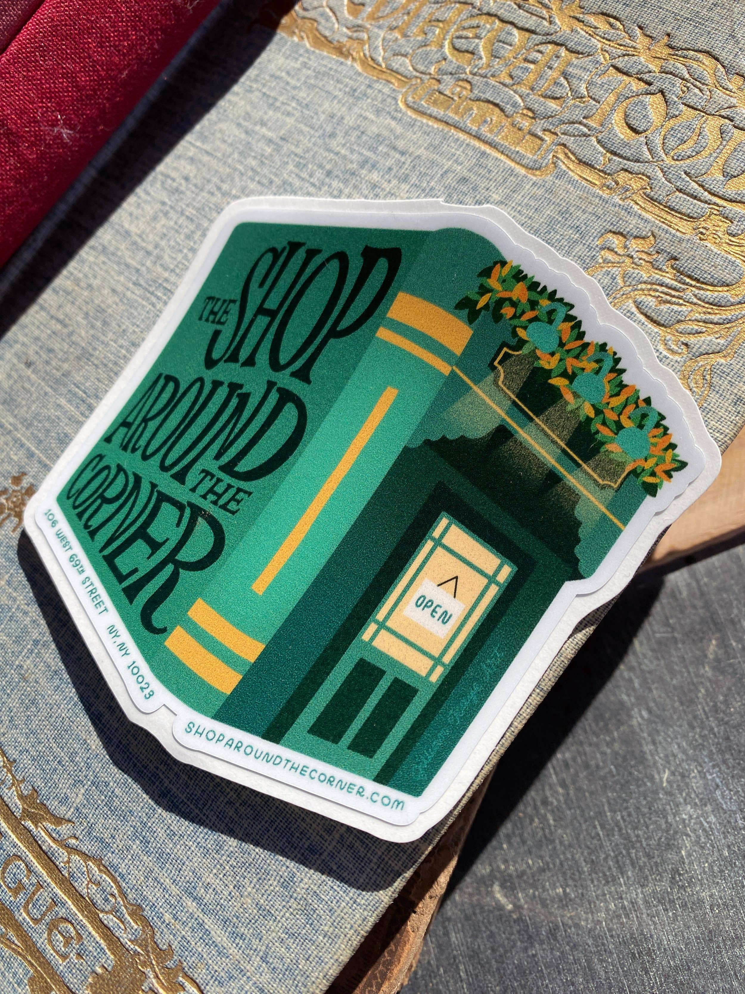 Jillian Kaye Art - Wholesale Sticker - Shop Around The Corner | 3" Vinyl Sticker2