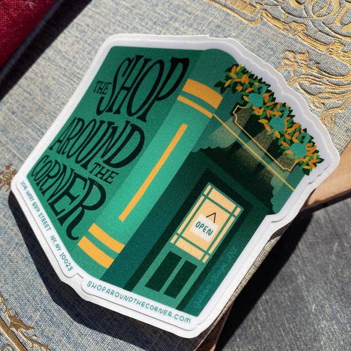 Jillian Kaye Art - Wholesale Sticker - Shop Around The Corner | 3" Vinyl Sticker2