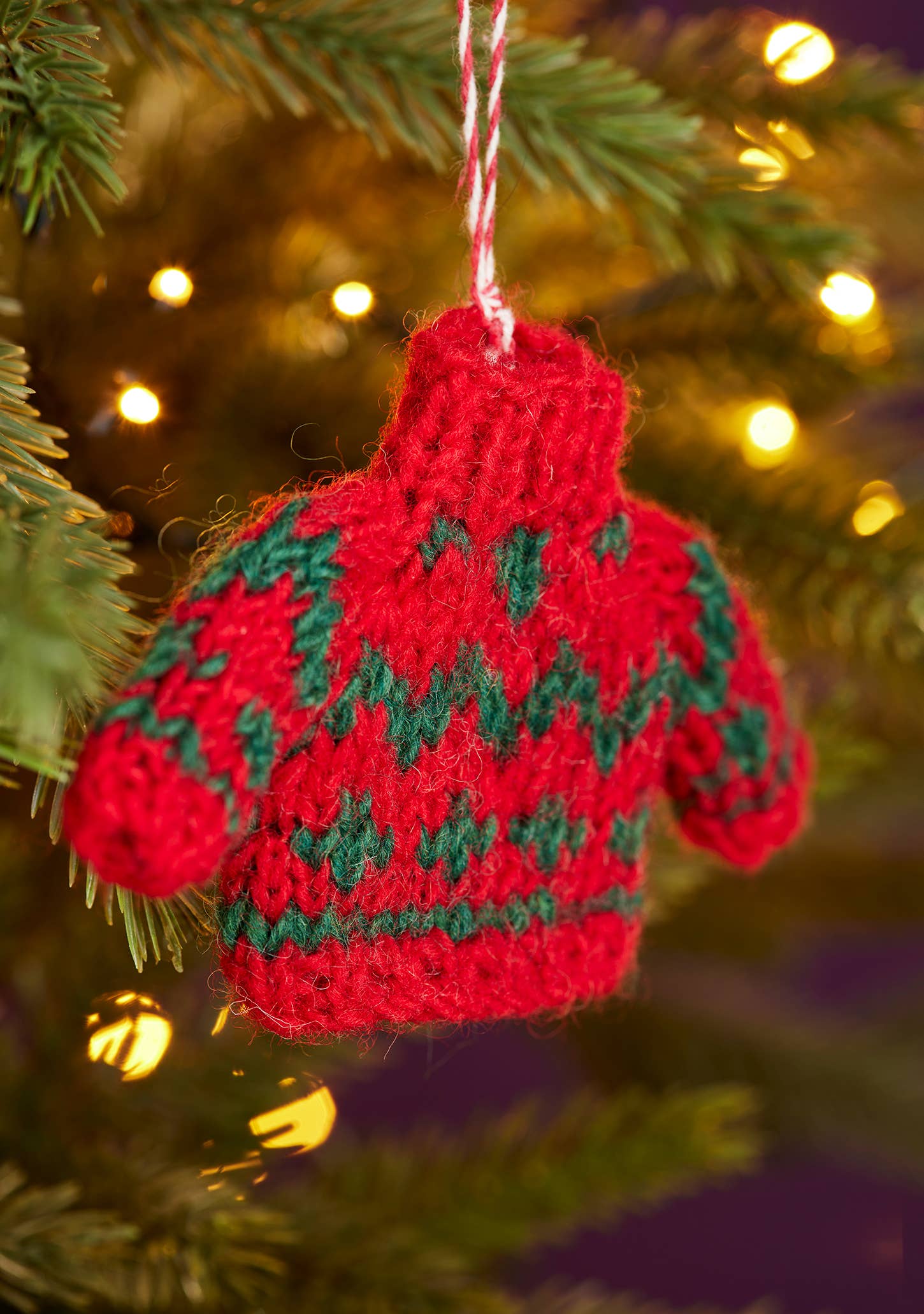 Namaste - Wholesale Christmas Decoration - Fair Isle Wool Jumper Decoration2