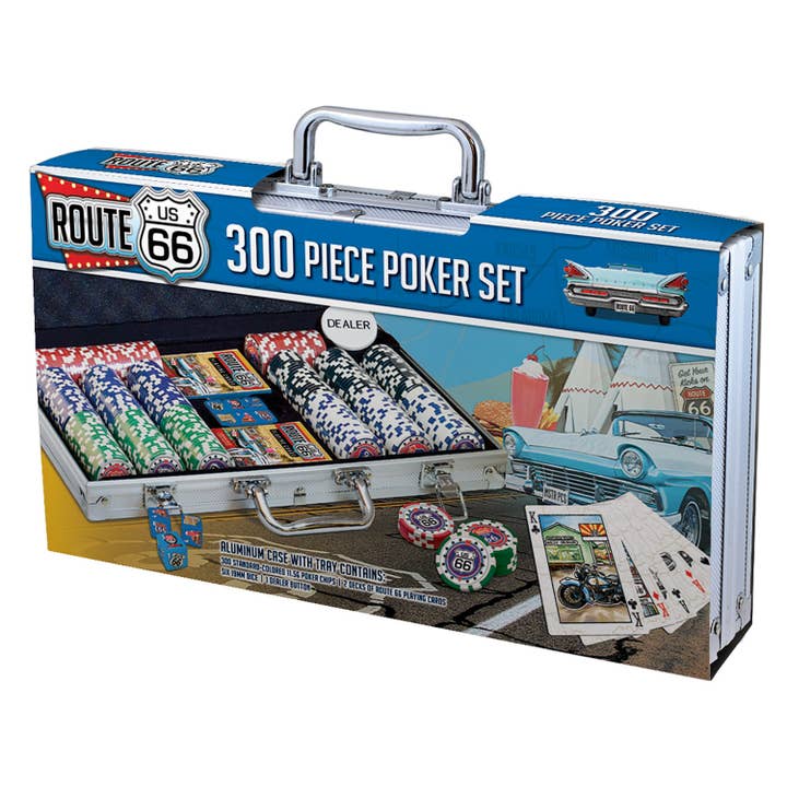 Masterpieces Puzzles - Wholesale Card Game - Route 66 300 Piece Poker Set