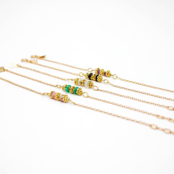 Bracelets tige heishi - JANE pour la vente par L'Atelier des Dames