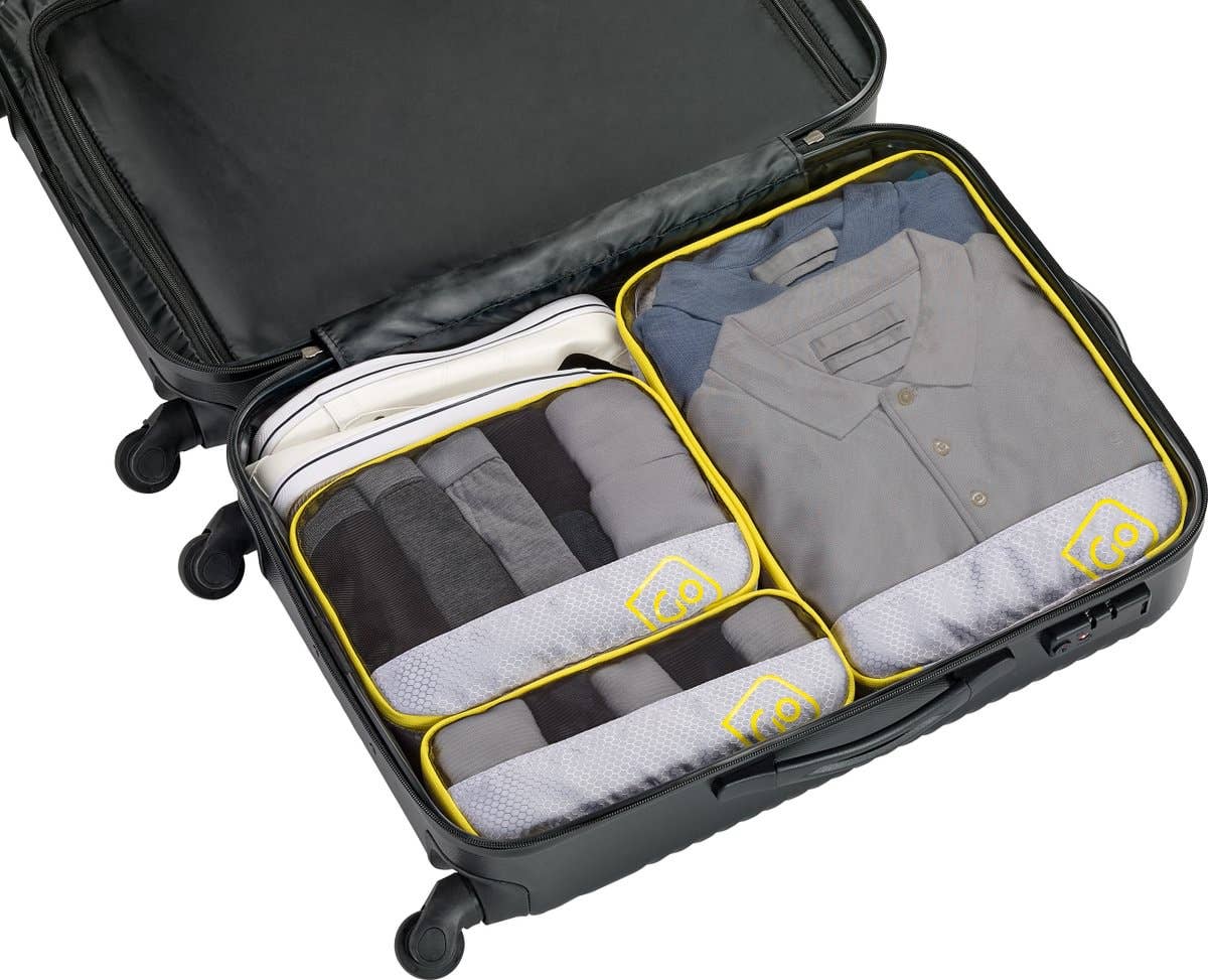 Go Travel - Wholesale Packing Cube - Go Travel Triple Packing Cubes (Yellow)1