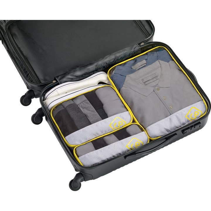 Go Travel - Wholesale Packing Cube - Go Travel Triple Packing Cubes (Yellow)1
