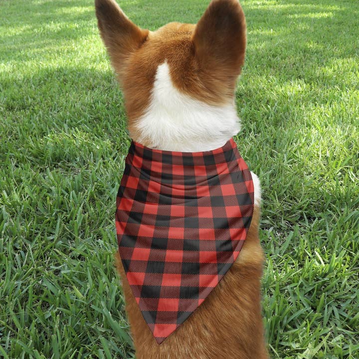 Buffalo Plaid hondenbandana voor wholesale door Potter's Printing