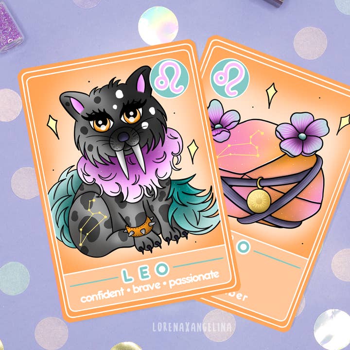 Zodiac Sign Leo Orakel Karte für den Großhandel von LorenaxAngelina