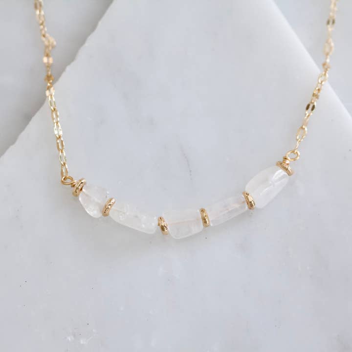 Mesa Blue - Wholesale Choker/Collar - Moonstone Collar Necklace