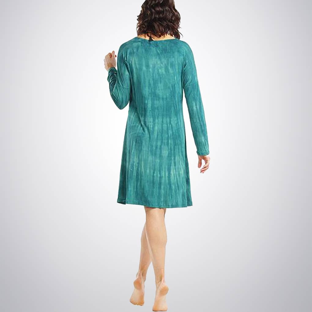 Hands To Hearts - Wholesale Dress - Women's - Free2Be LS Tunic/Dress Teal3