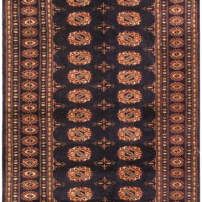 Alfombra de lana azul/azul Jeneva Bokhara del suroeste - 1,30 m x 1,60 m para venta al por mayor de Arshs Fine Rugs