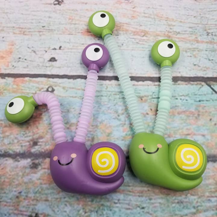 MIAS SHOP - Wholesale Fidget Toy - Kids - Pop Tube Snail Fidget Toy With Light